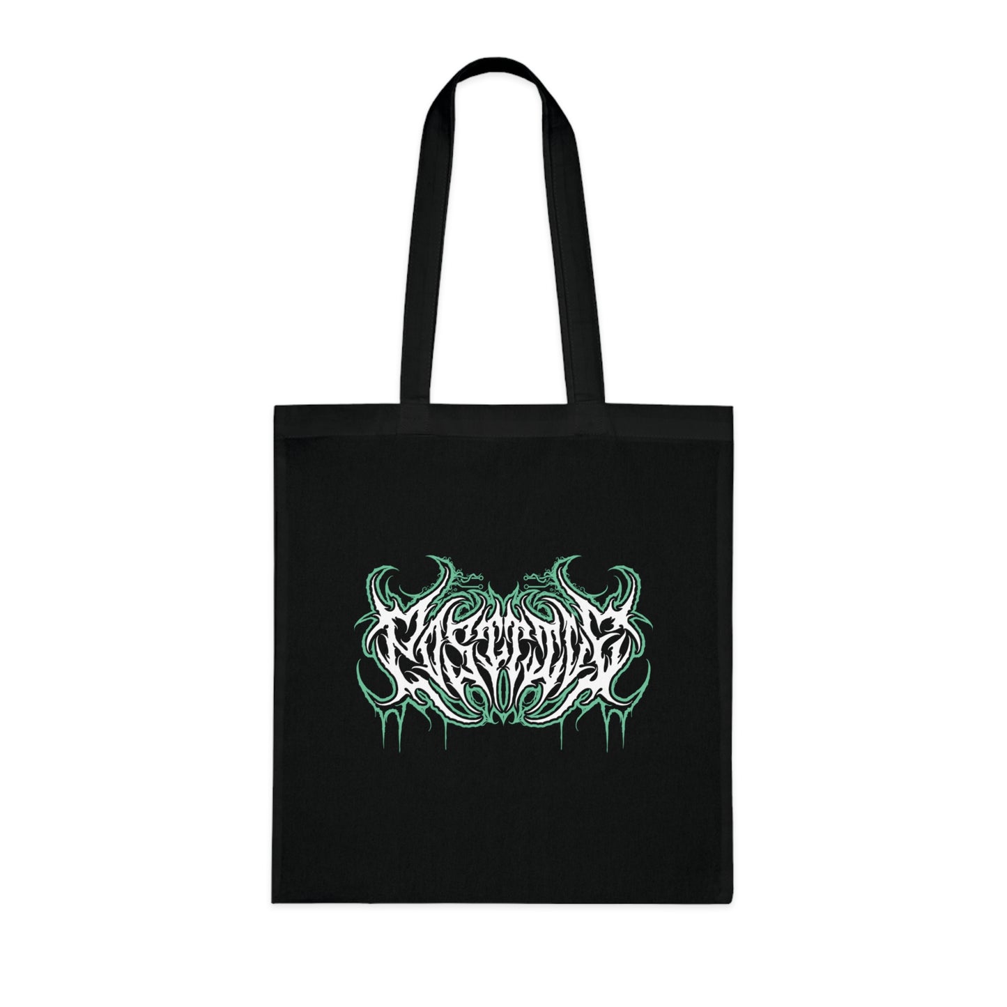 Turquoise Deathcore Tote Bag